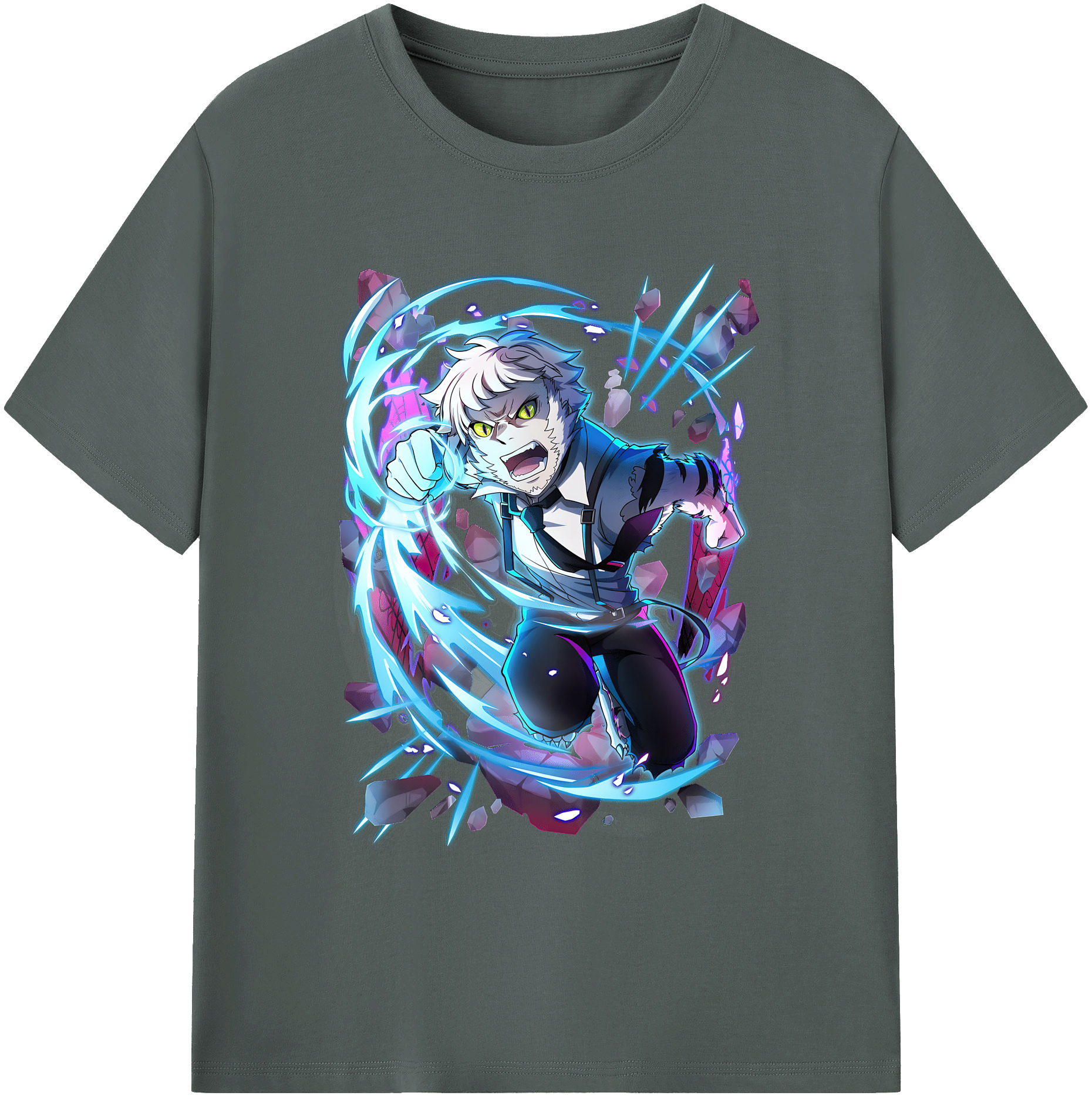 （画像用） 文豪ストレイドッグス Bungo Stray Dogs 綿100％ メンズ半袖Tシャツ｜肌触りやわらか＆通気性